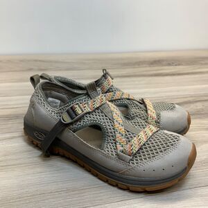 CHACO Odyssey Gray Sport Water Sandal Shoes Little Kids Boys Girls Size 5 36